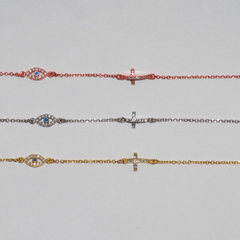 B005 Evil Eye With Cross