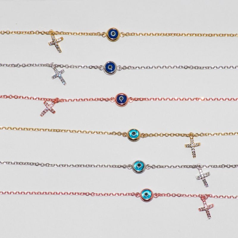 B009 Evil Eye With Cross