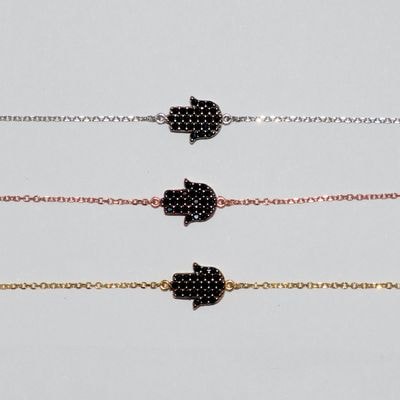B024 Double Faced Hand Of Fatima Bracelet Size 2