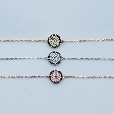 B037 Double Faced Evil Eye Bracelet Size 3