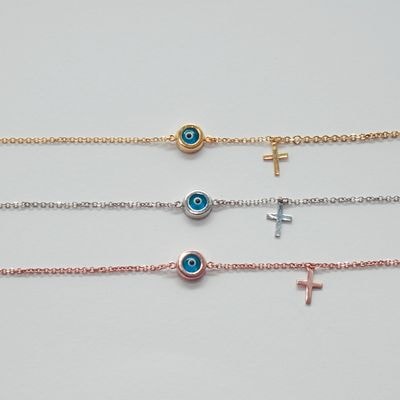 B061 Evil Eye Bracelet Double Faced