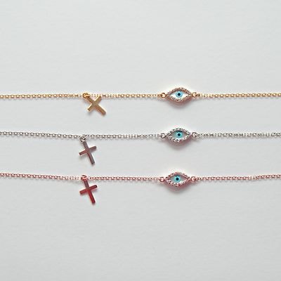 B063 Evil Eye Bracelet Double Faced Size 1