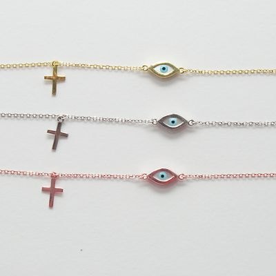 B063 Evil Eye Bracelet Double Faced Size 1