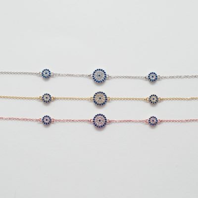 B067 Evil Eye Bracelet Double Faced