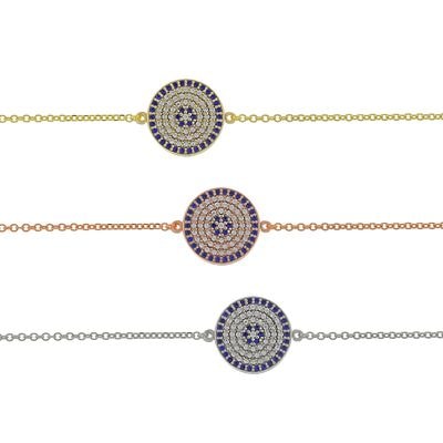 B075 Evil Eye Bracelet Size 4