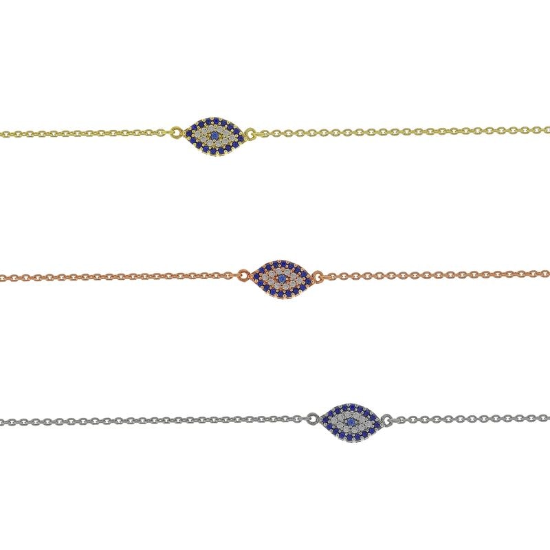 B174 Double Faced Evil Eye Bracelet Size 1