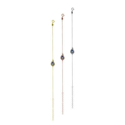 B205 Tear Drop With Zirgonian Stones