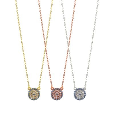 N044 Evil Eye Necklace Medium Size