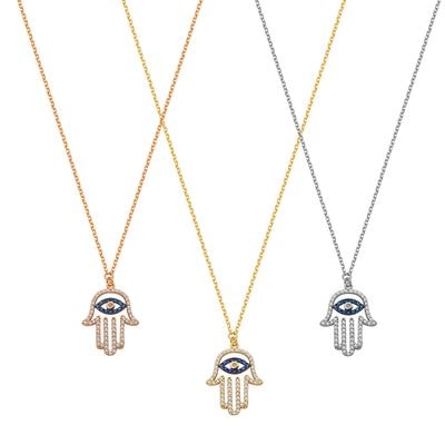 N047 Hand Of Fatima Necklace Big Size