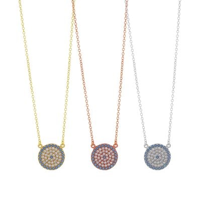 N070 Evil Eye Necklace Big Size