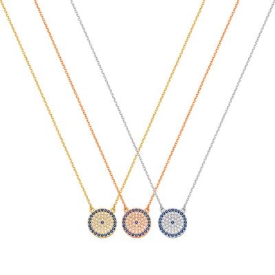 N092 Double Faced Evil Eye Necklace