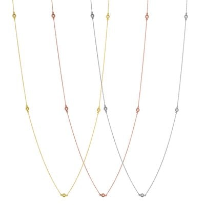 N221 Necklace With Zirgonian Stones