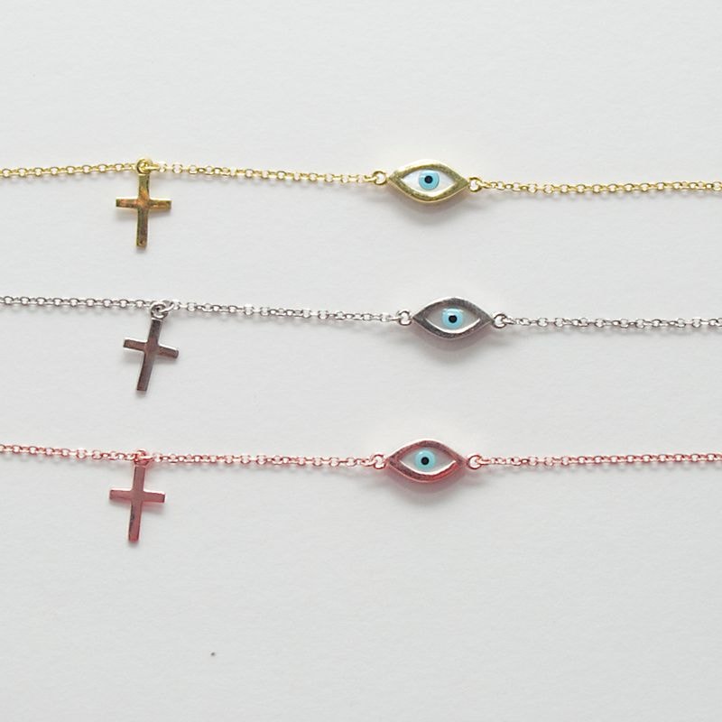 B063 Evil Eye Bracelet Double Faced Size 1
