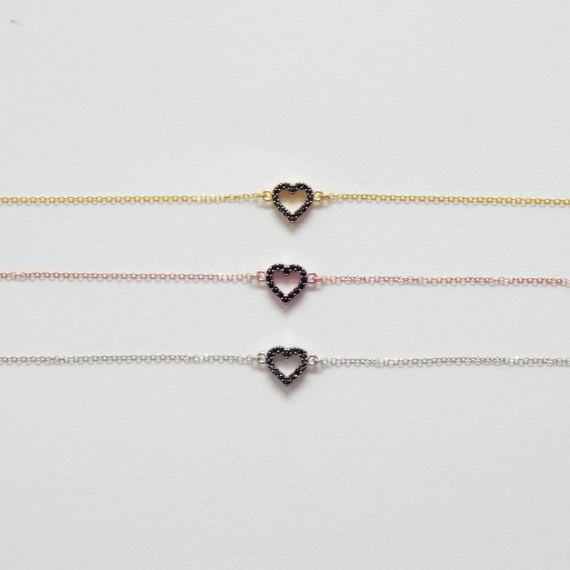 B066 Heart Bracelet Double Faced