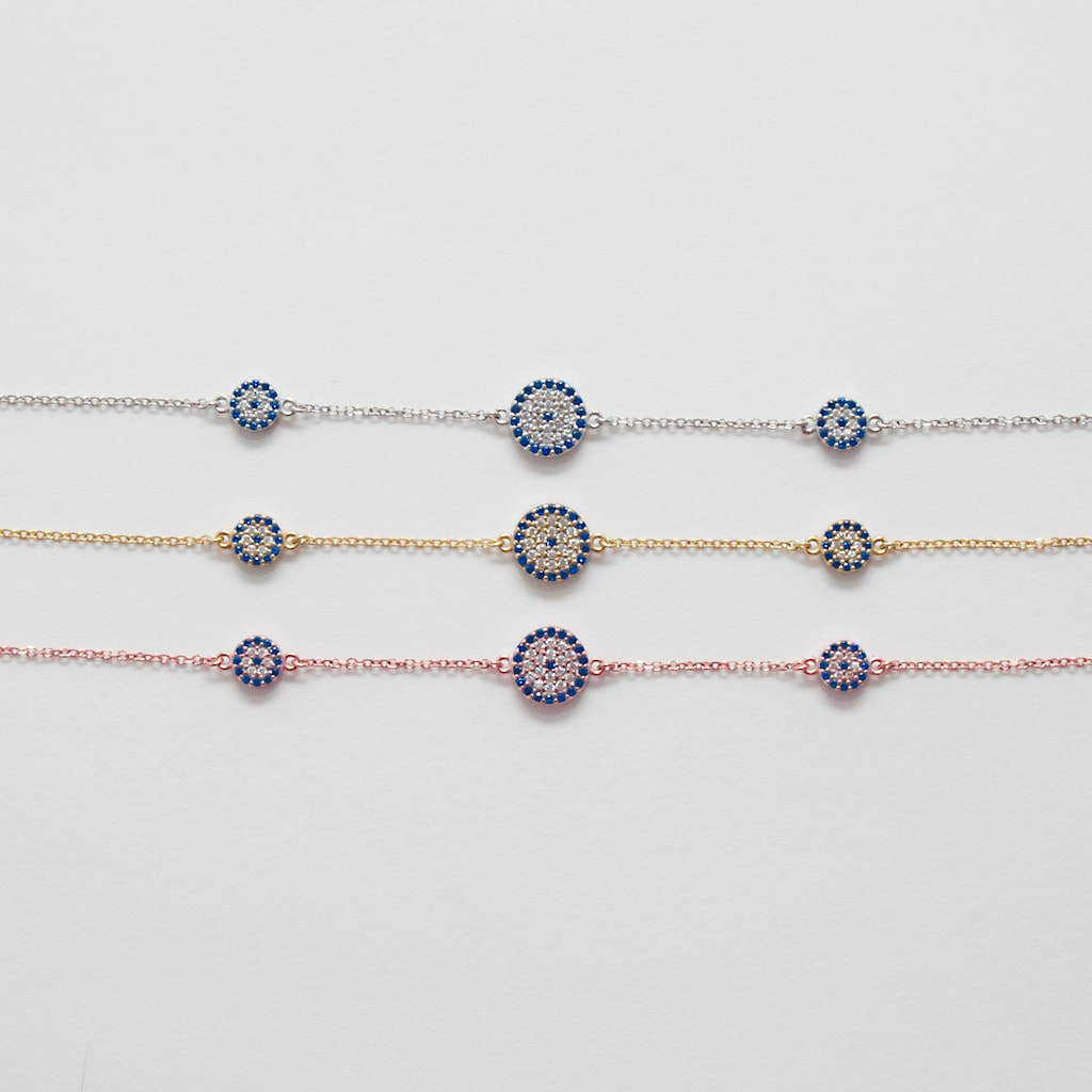 B067 Evil Eye Bracelet Double Faced
