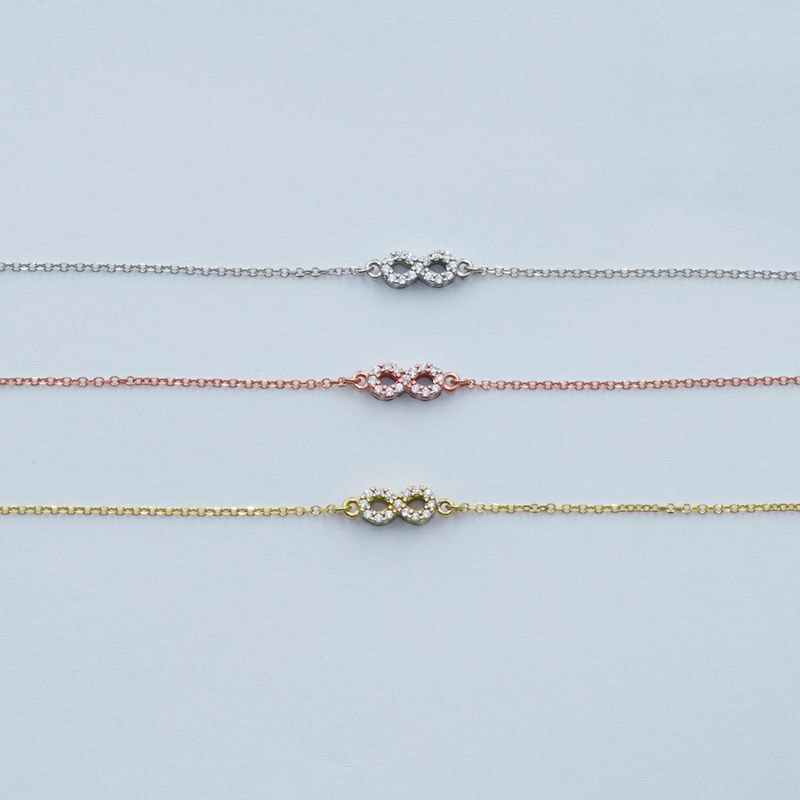 B072 Double Faced Infinity Design Bracelet Size 2