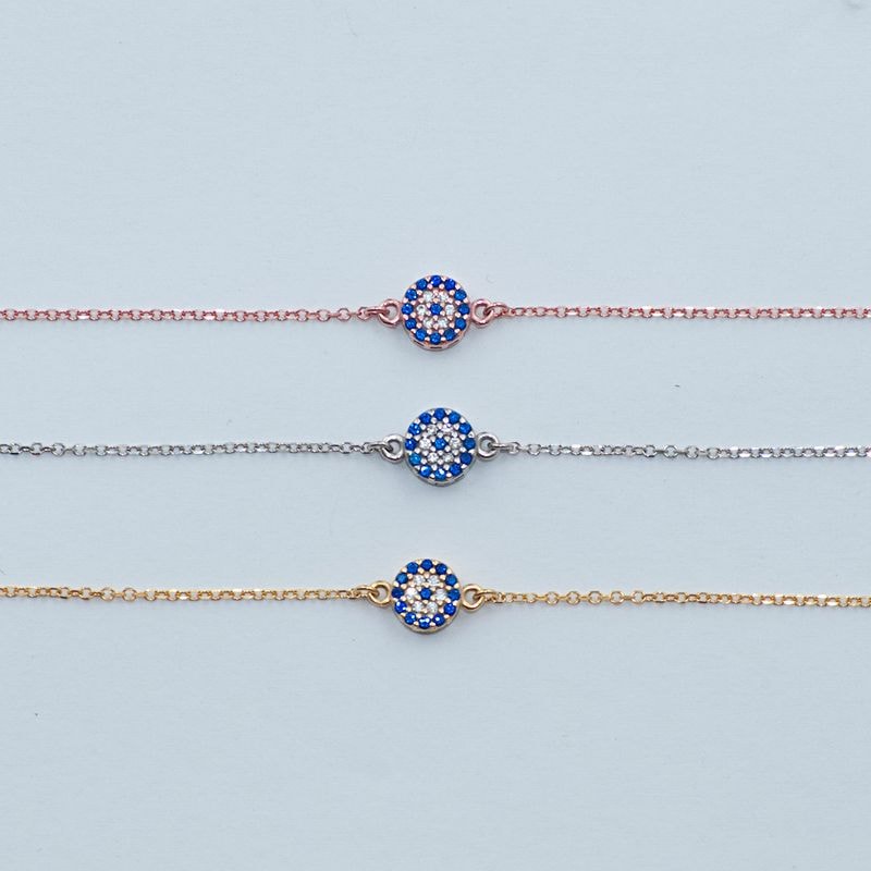 B084 Evil Eye Bracelet Double Faced Size 1
