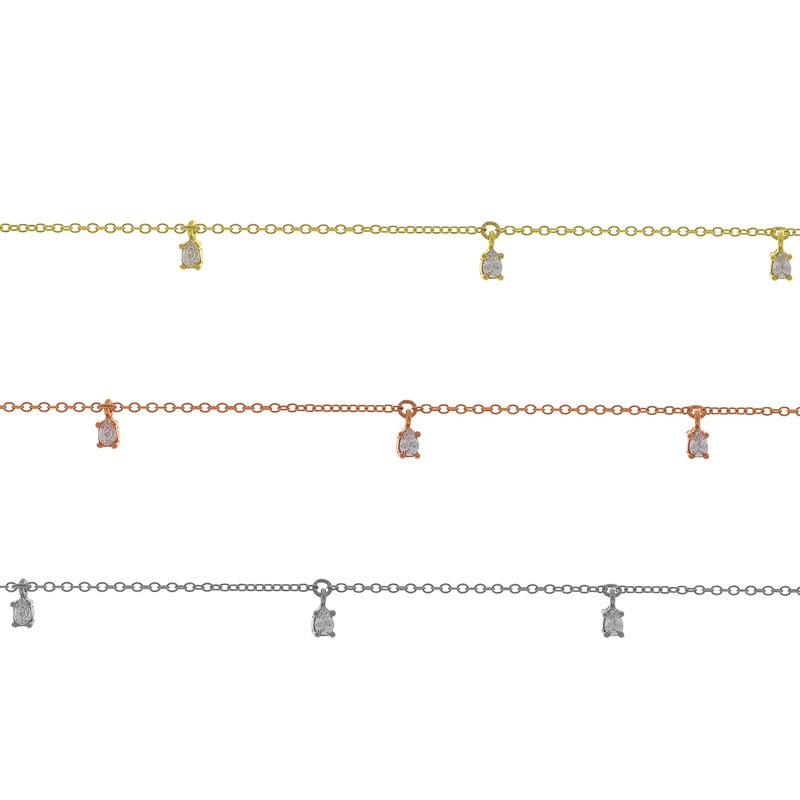 B163 Hanging Stones Bracelet
