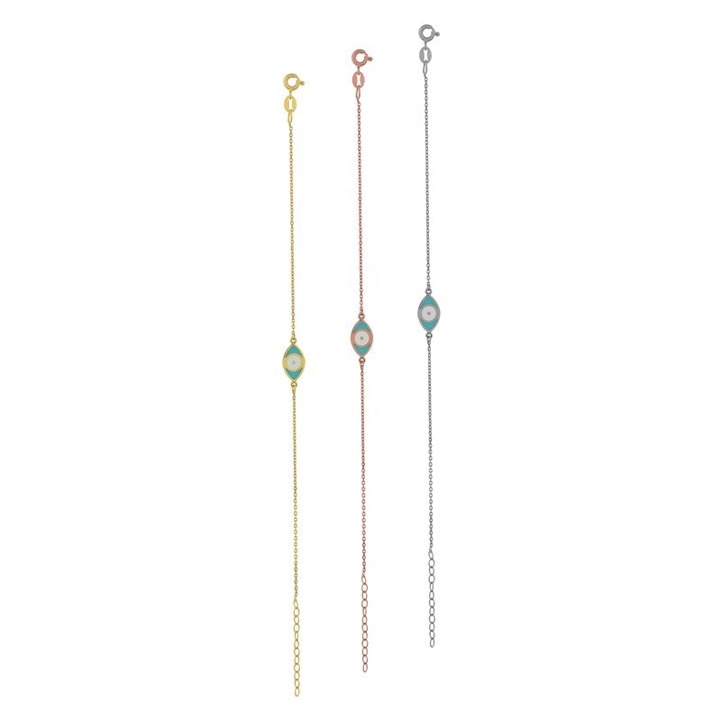 B209 Enamel Eye Bracelet