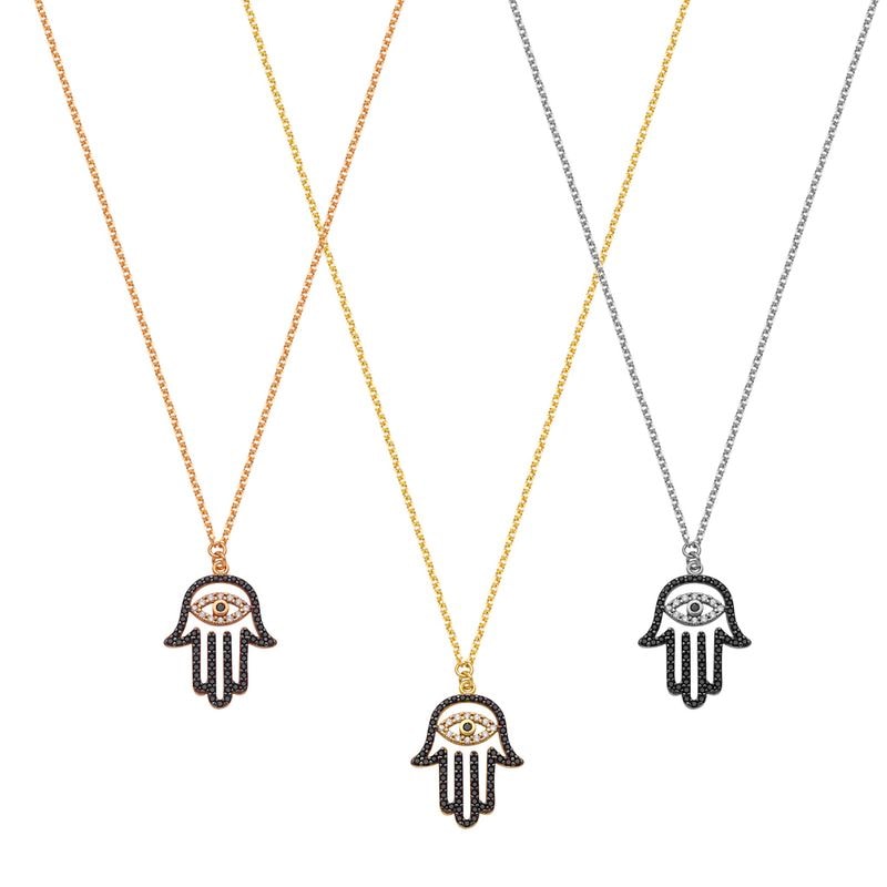 N047 Hand Of Fatima Necklace Big Size