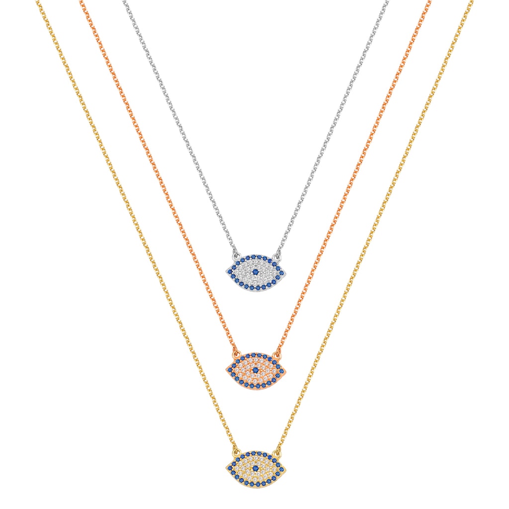 N053 Double Faced Evil Eye Necklace