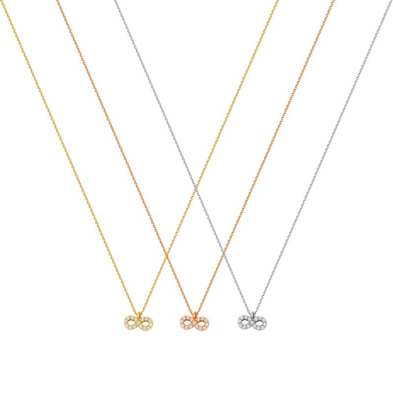 N059 Double Faced Infinity Necklace