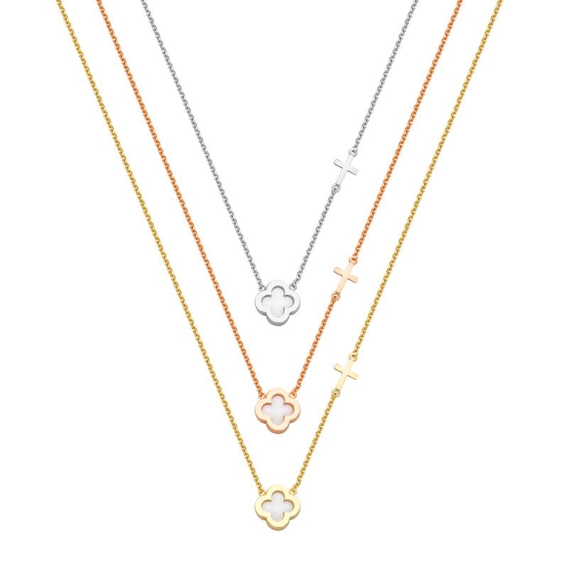 N067 Double Faced Design Necklace Big Size