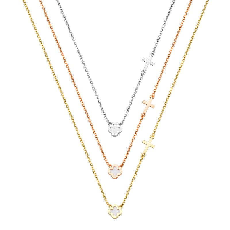 N069 Double Faced Design Necklace Small Size
