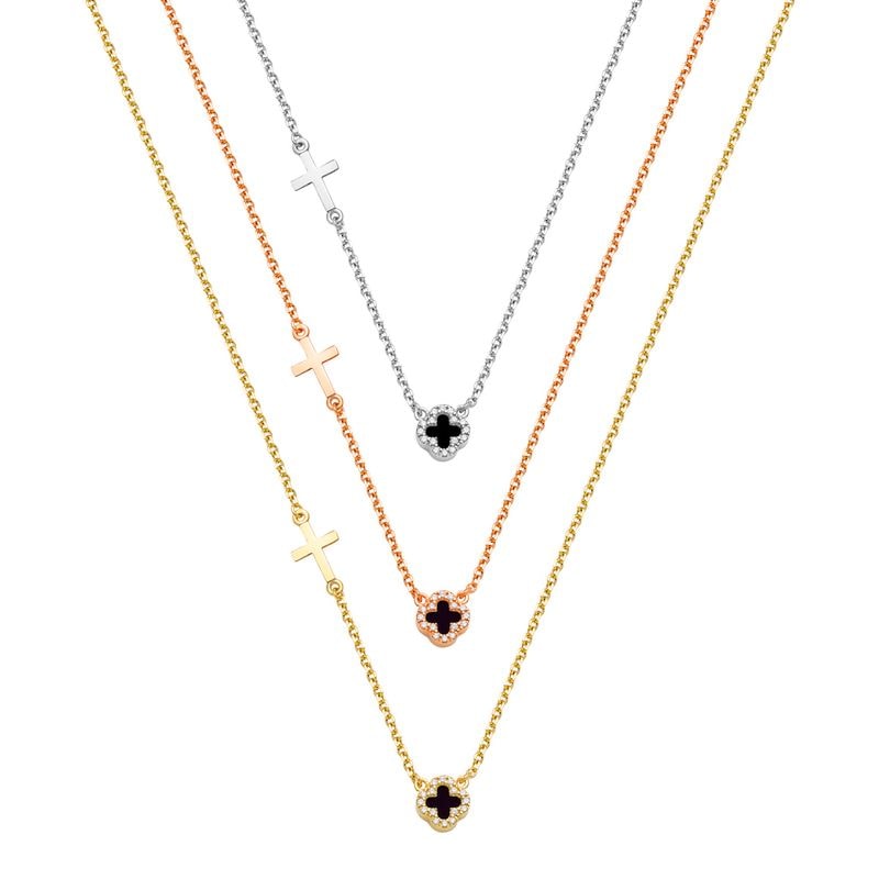 N073 Double Faced Design Necklace Small Size