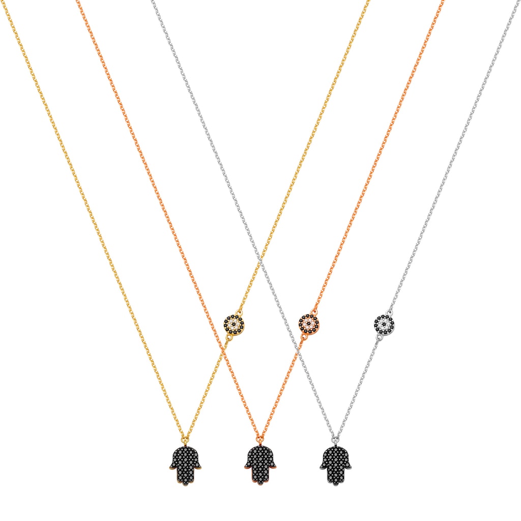 N087 Double Faced Hand Of Fatima Necklace