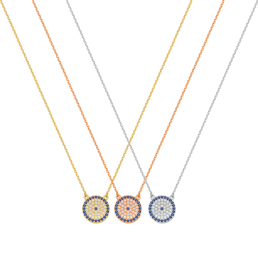 N092 Double Faced Evil Eye Necklace