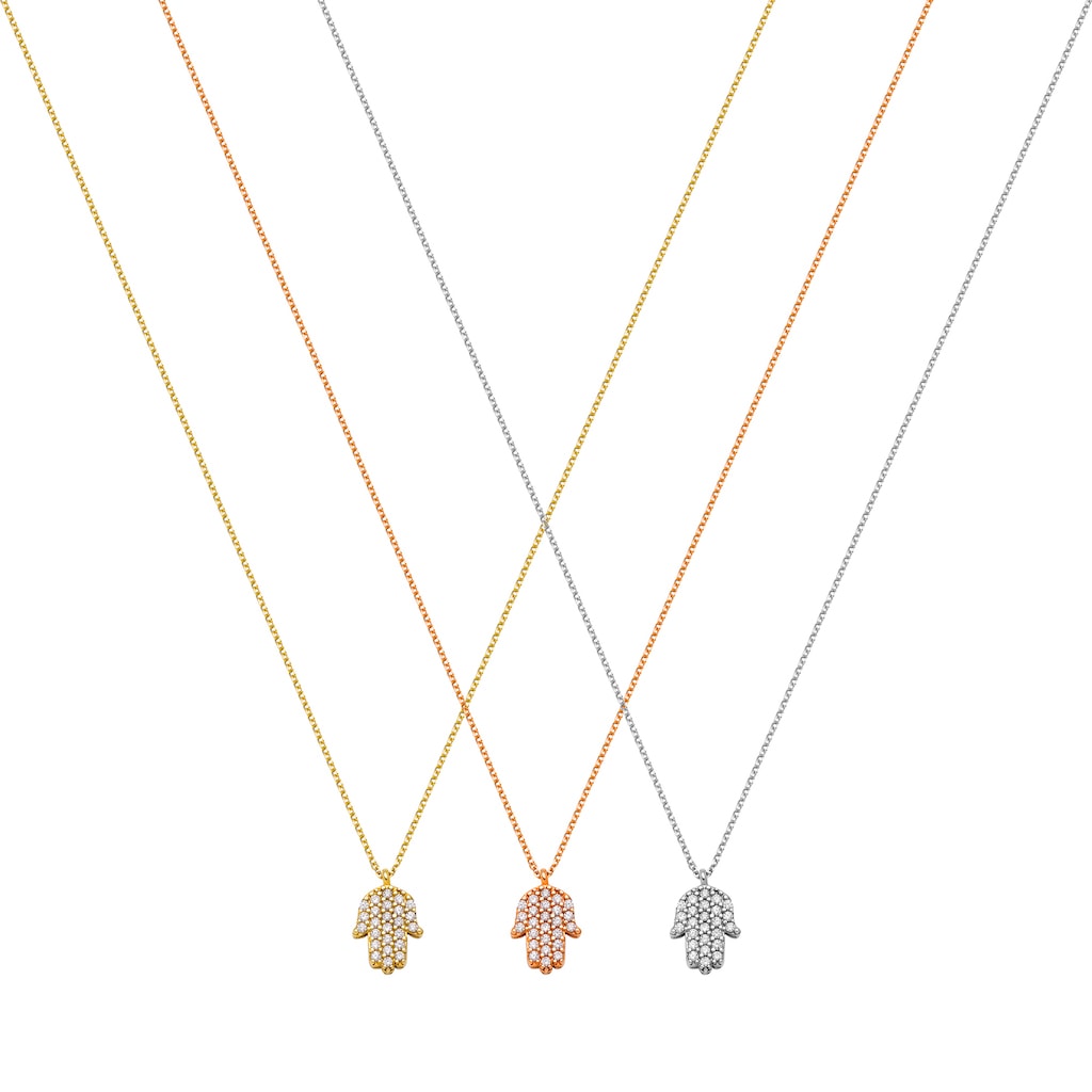 N093 Double Faced Hand Of Fatima Necklace