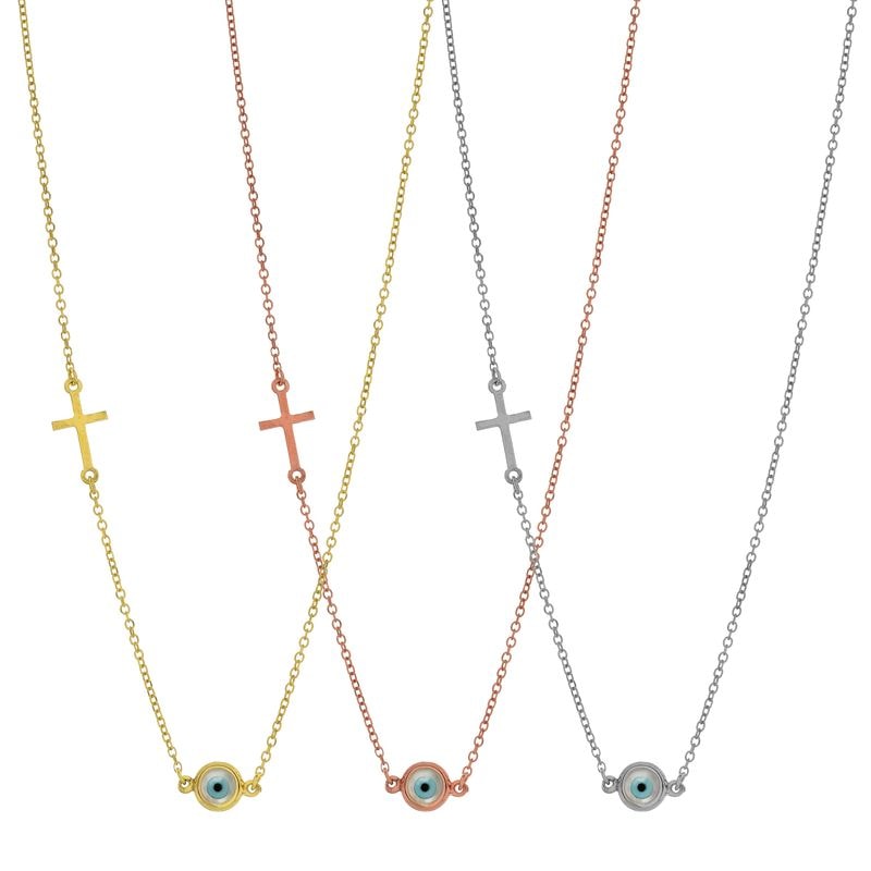 N203 Mother Of Pearl Eye With Cross